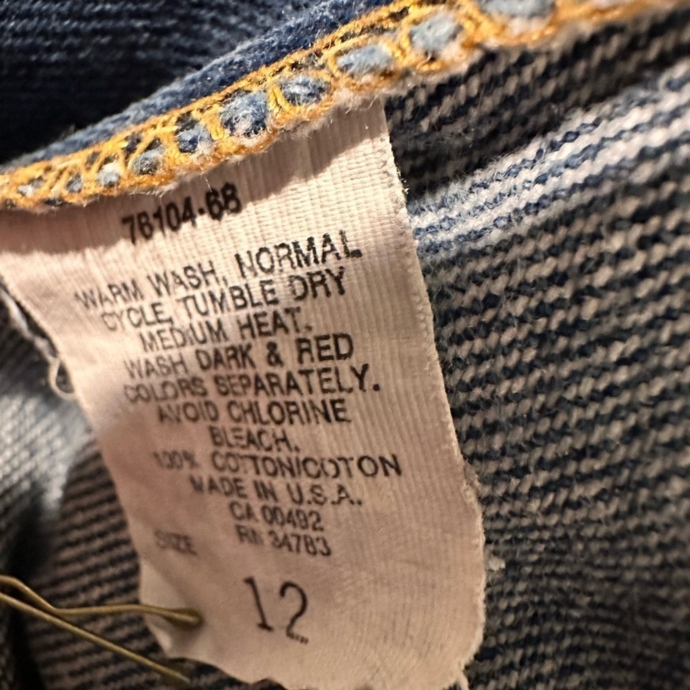 Vintage 80s 90s Lee Riders Jeans 27x32 High Rise USA Made Mom Jeans - Picture 11 of 12